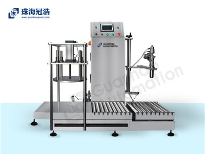 半自動(dòng)稱(chēng)重灌裝、壓蓋一體機